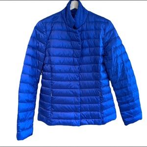 MaxMara Lightweight Blue Puffer Jacket - Size 10